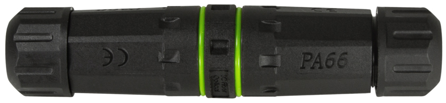 Coupleur fibre optique avec 2 manchons de câble