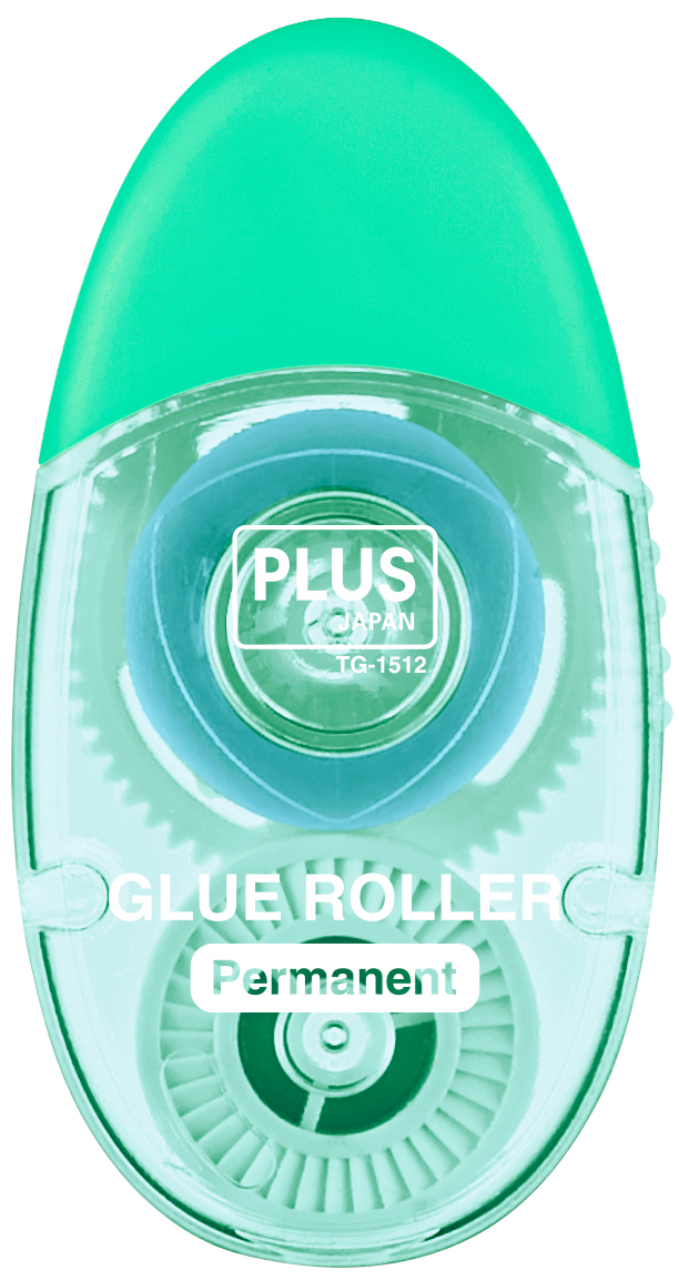 PLUS JAPAN Mini roller adhésif LE TG-1512, 6 mm x 12 m, vert