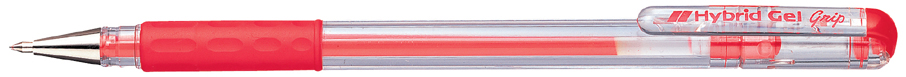 Pentel stylo roller à encre gel Hybrid Gel Grip K116, rouge