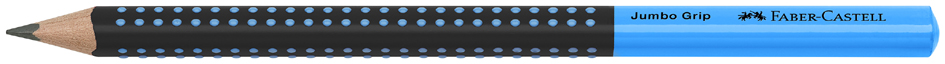 FABER-CASTELL Crayon graphite Jumbo GRIP TWO TONE, bleu