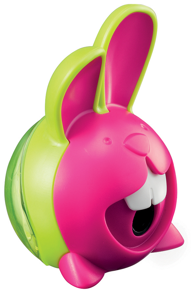 Taille-crayons avec réservoir Croc Croc Innovation, rose / vert