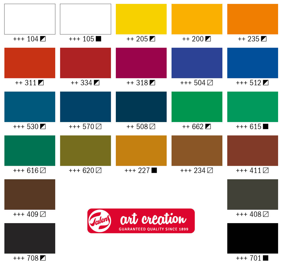 Aperçu des couleurs