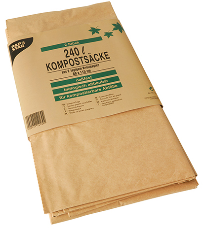 Sacs à ordures compostables, papier