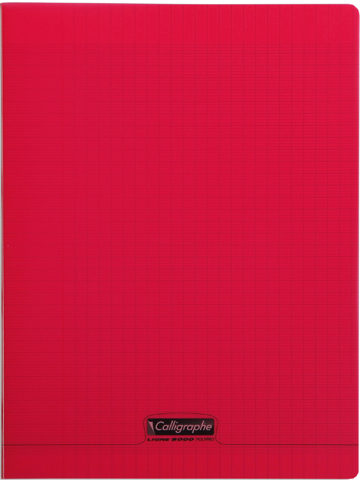 Visuel de référence: Cahier piqûre polypro, rouge