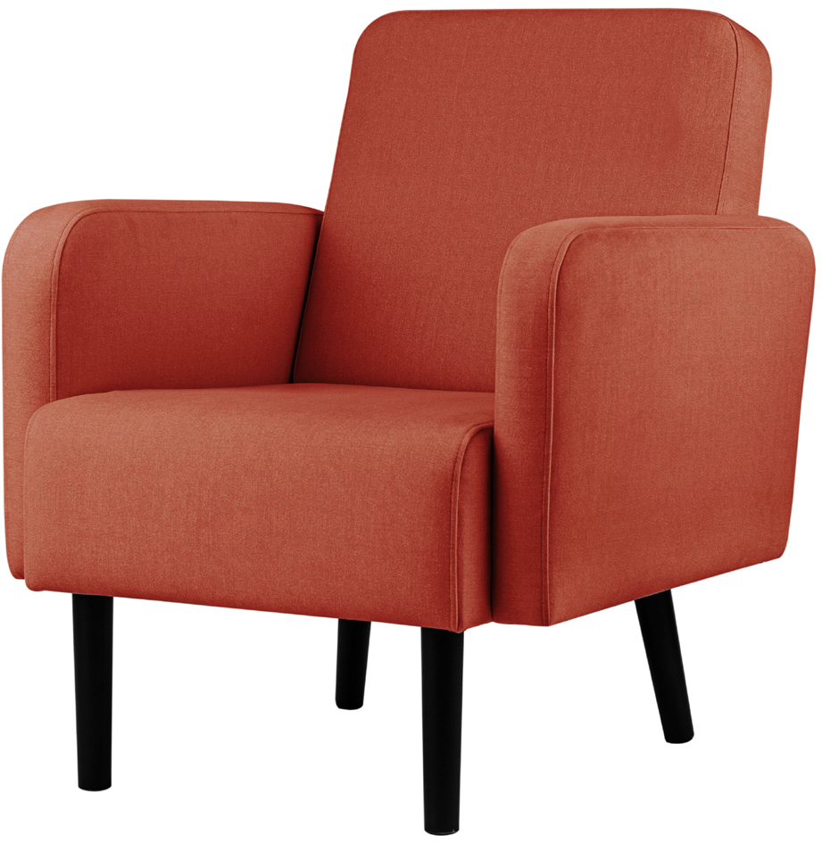 PAPERFLOW Fauteuil LISBOA, habillage en tissu, rouille