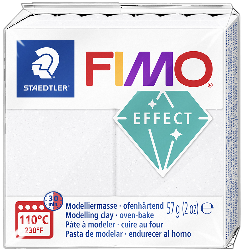 FIMO Pâte à modeler EFFECT, galaxy blanc, 57 g