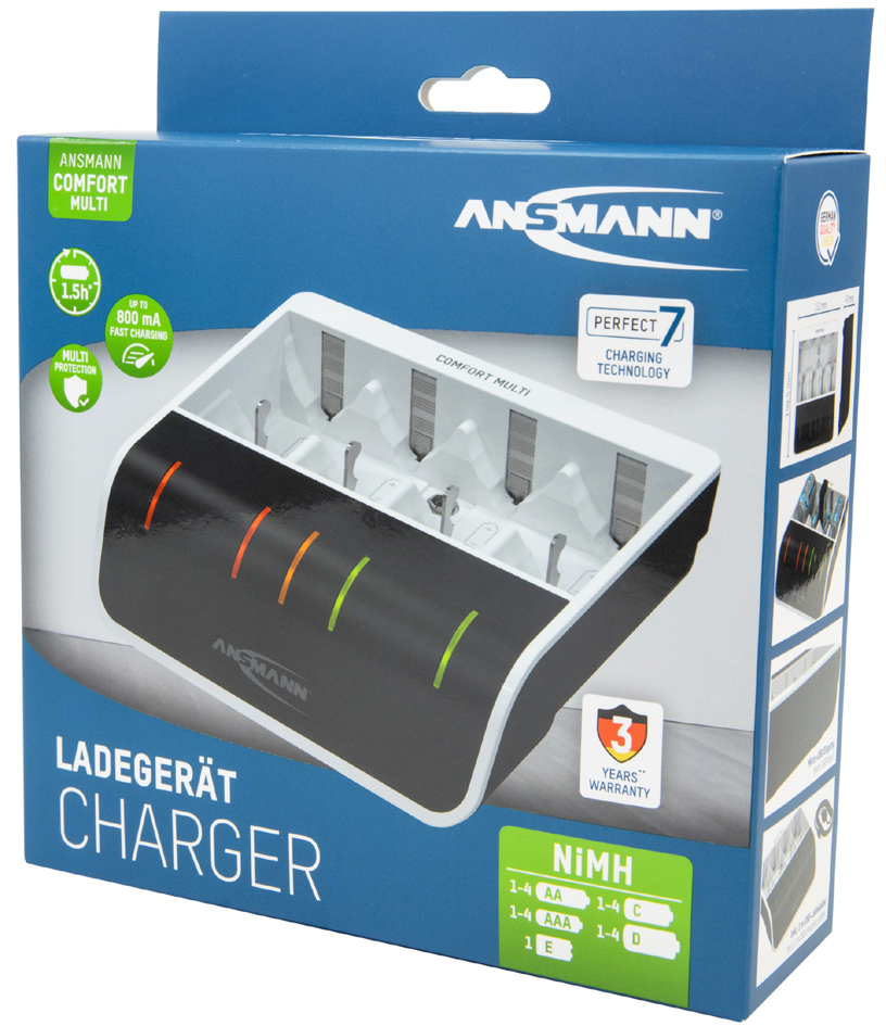 Chargeur rapide Comfort Multi, emballage