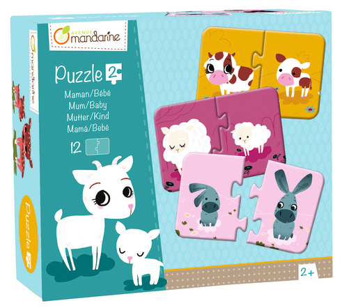 My Mandarine Puzzle à 2 pièces 'Mère & petit'