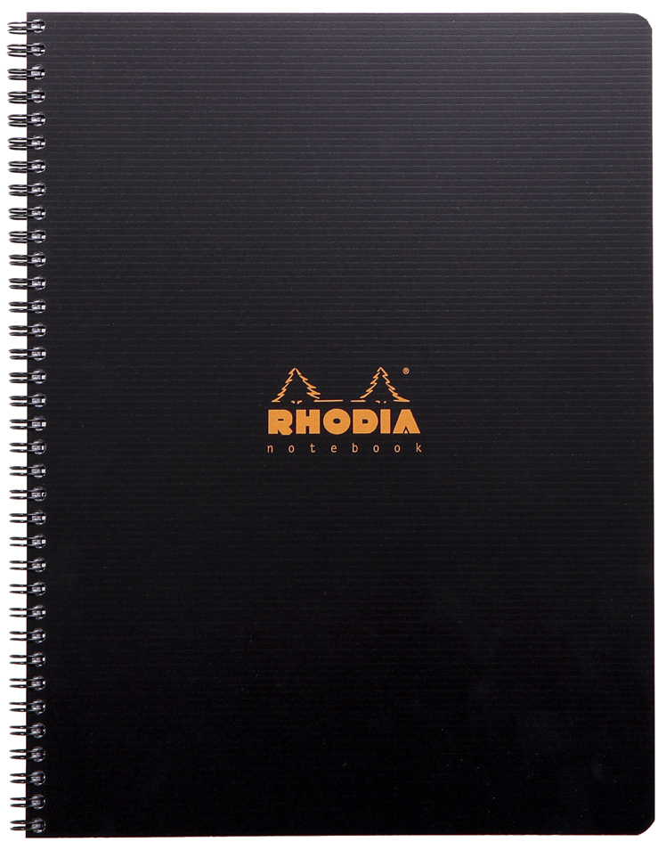Visuel de référence: Cahier à spirale "Note Book", ligné, noir