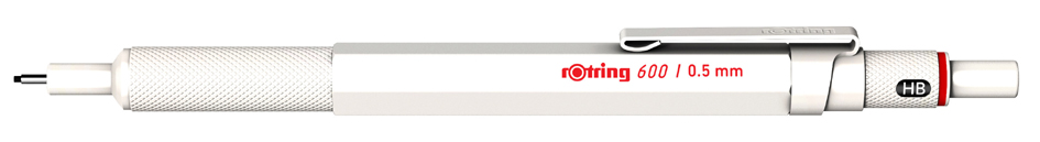 Porte-mine 600 Metallic, blanc perle
