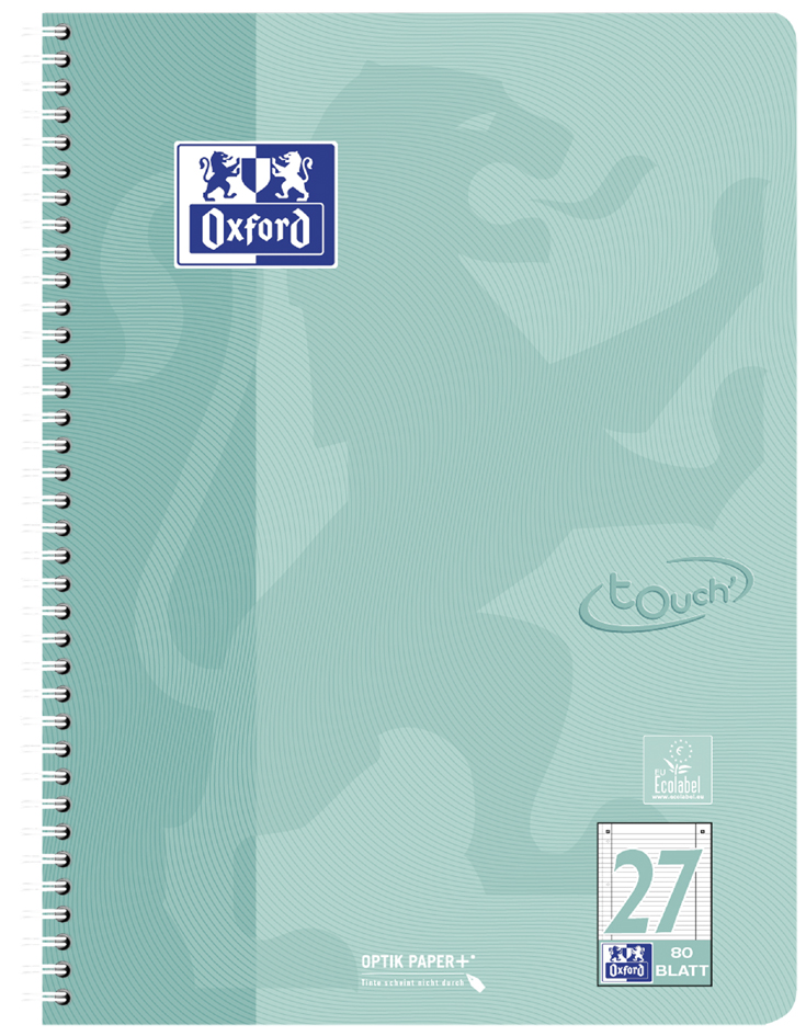 Cahier TOUCH pastel, vert