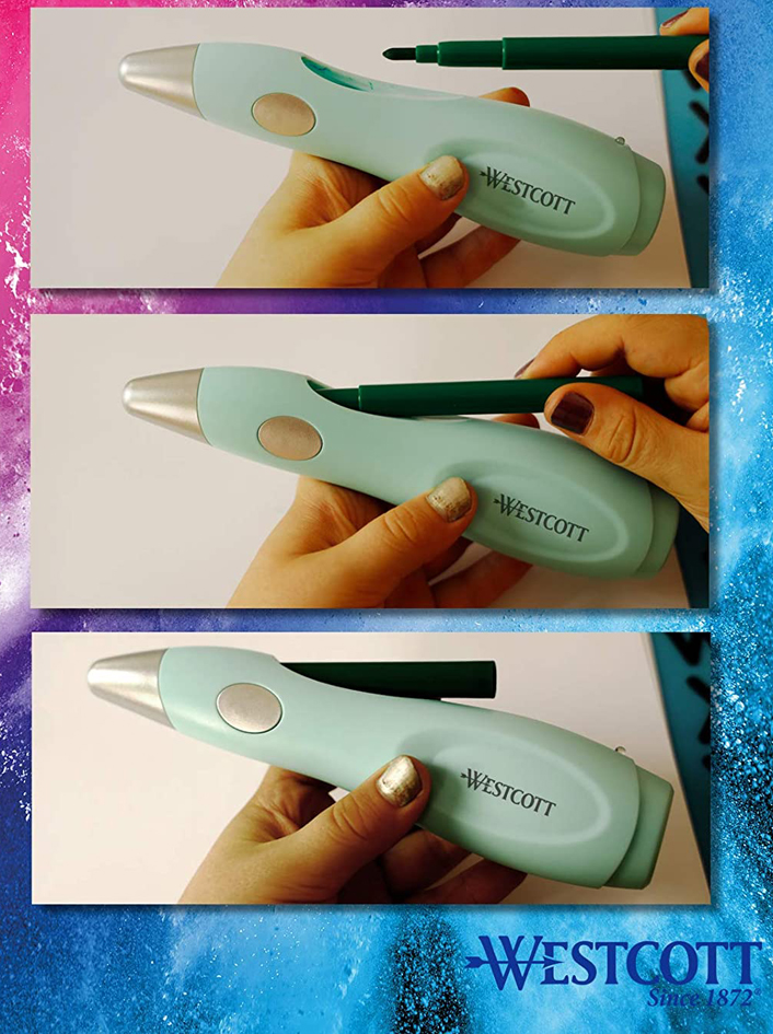 Visuel de référence: présente le chargement facile du stylo aérographe