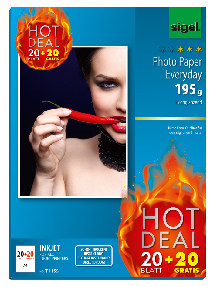 Papier photo jet d'encre "Everyday" "HOT DEAL"