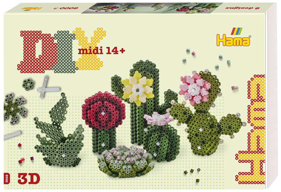 Hama Perles à repasser midi Art 'Succulentes', coffret