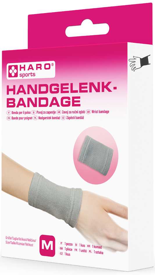 HARO Bandage sportif 'Poignet', taille: M, gris