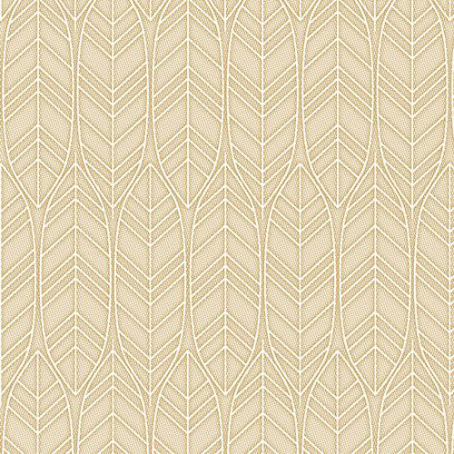 PAPSTAR Serviettes 'ROYAL Collection Leaves', sable