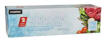 STARPAK Sachet congélation 1 litre, 160 x 240mm, transparent