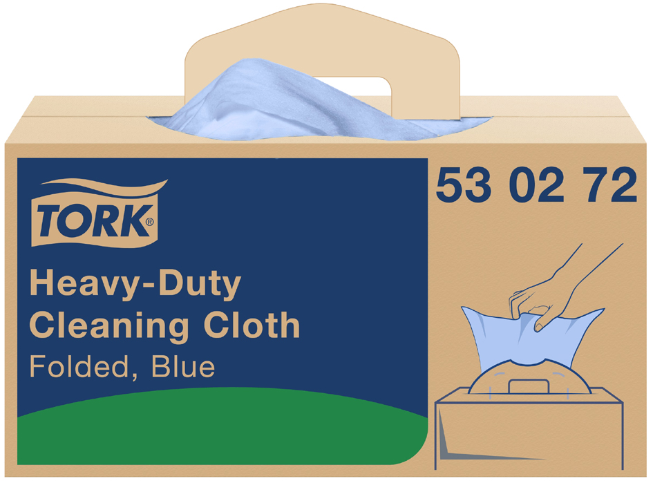 TORK Chiffon de nettoyage tout usage, 415 x 355 mm, bleu
