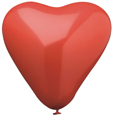 PAPSTAR Ballon de baudruche 'Heart', grand, rouge