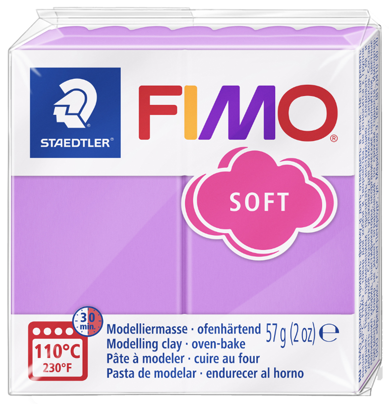 FIMO Pâte à modeler SOFT, à cuire, 57 g, lavande