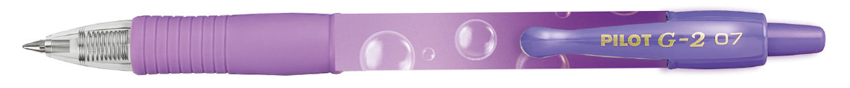 Stylo roller à encre gel G2 07 BUBBLE GRADIENT, violet