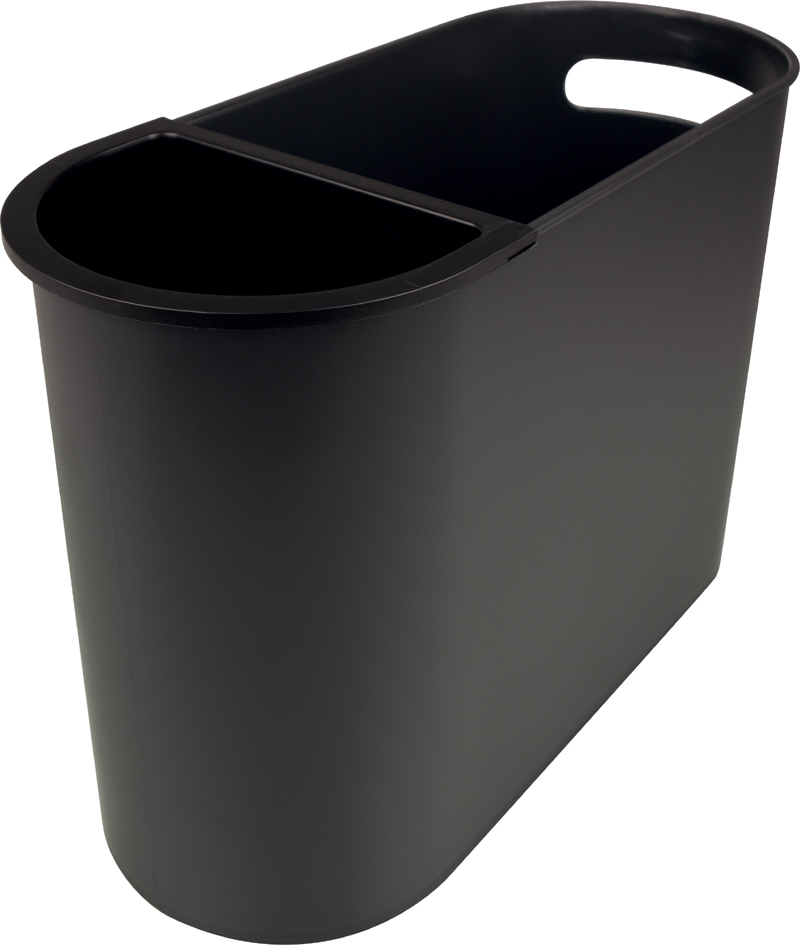 Corbeilles à papier, oval, plastique