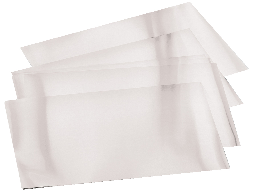 folia Métal à repousser, 185 x 290 mm, 30 feuilles, argent