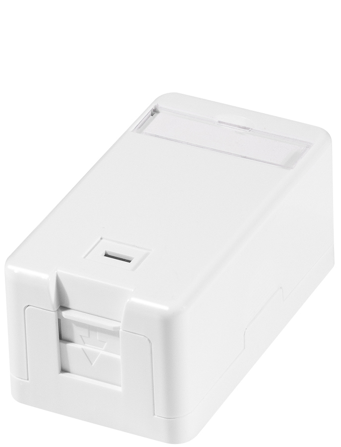 Boîtier en saillie pour modules Keystone, 1 port