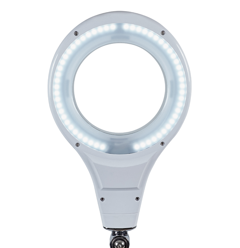 Vue détaillée : Tête de la lampe, blanc