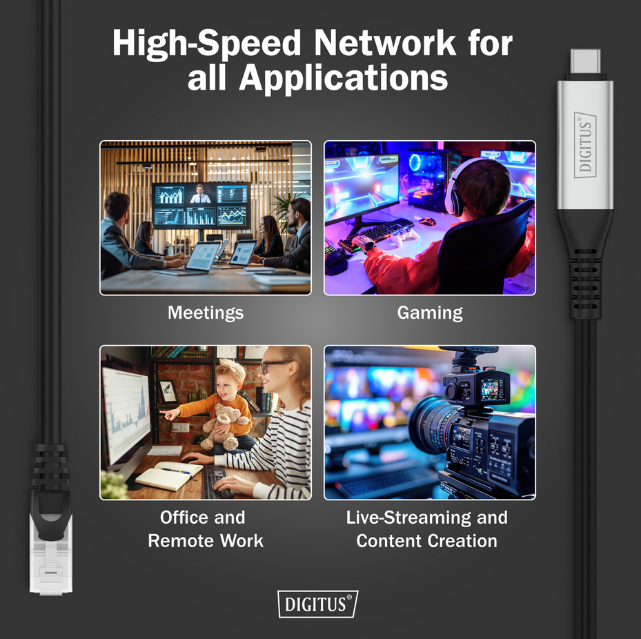 USB 3.2 - USB-C / RJ45