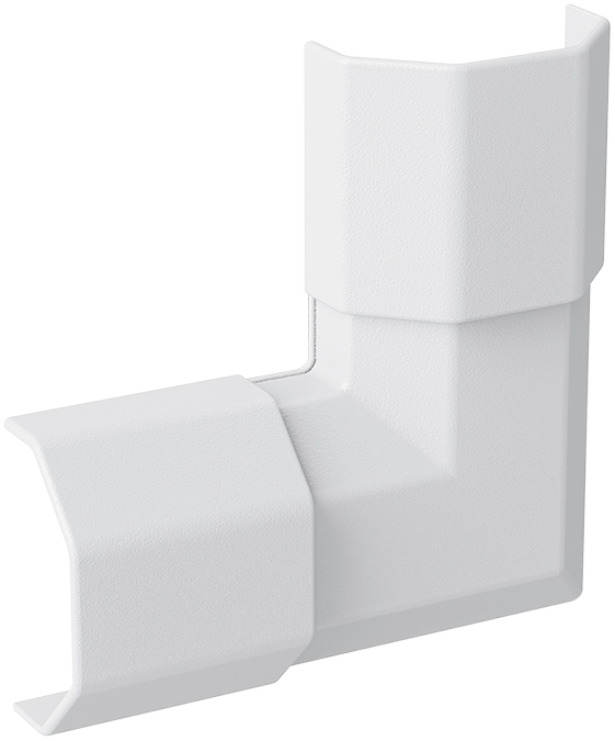 Accessoire : angle pour goulotte à câbles, 90 degrés