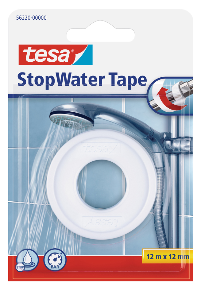 tesa Ruban isolant 'StopWater', 12 mm x 12 m, blanc
