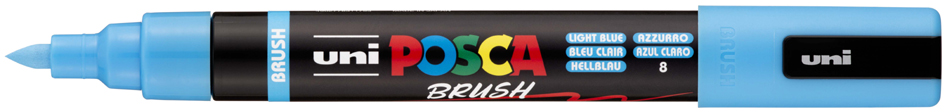 POSCA Marqueur à pigment PC-5BR BRUSH, bleu clair