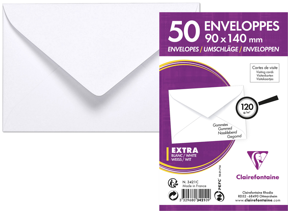 Enveloppes cartes de visite