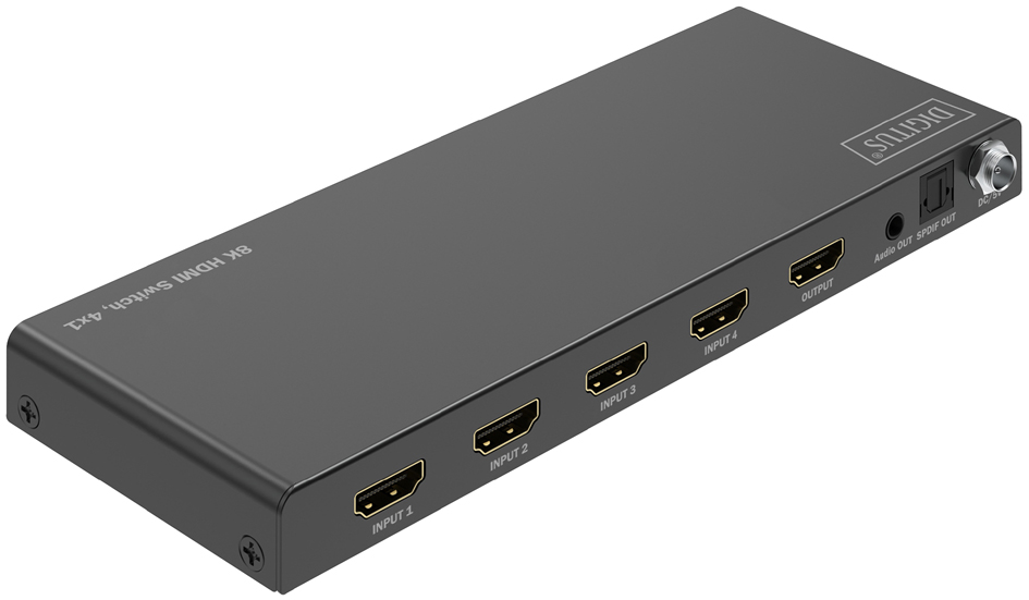 Commutateur HDMI 8K, 4x1, vue arrière