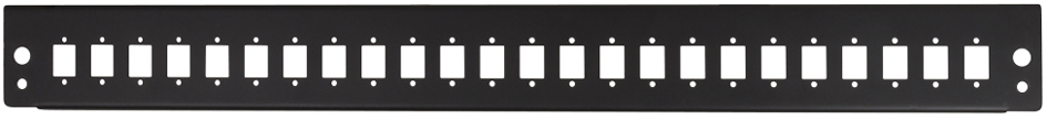 LogiLink Façade pour tiroir optique 19' 24 ports, gris clair