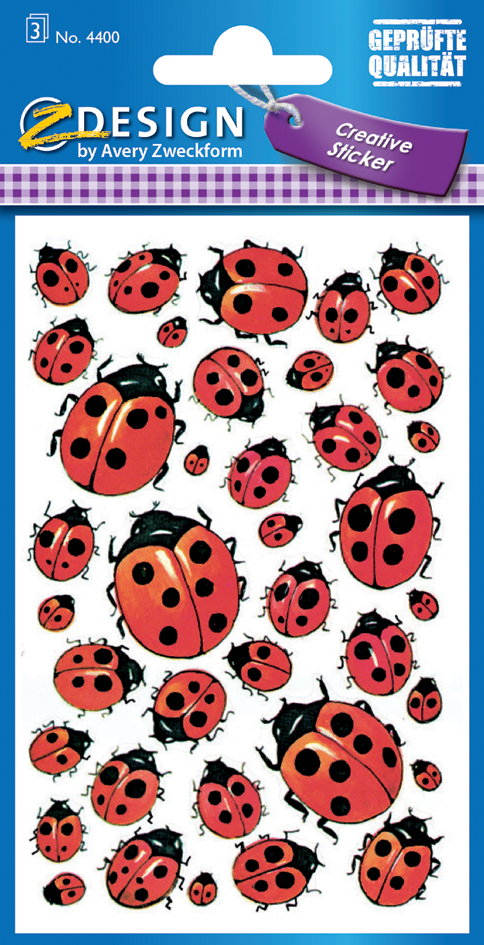 AVERY Zweckform ZDesign Sticker 'coccinelle'