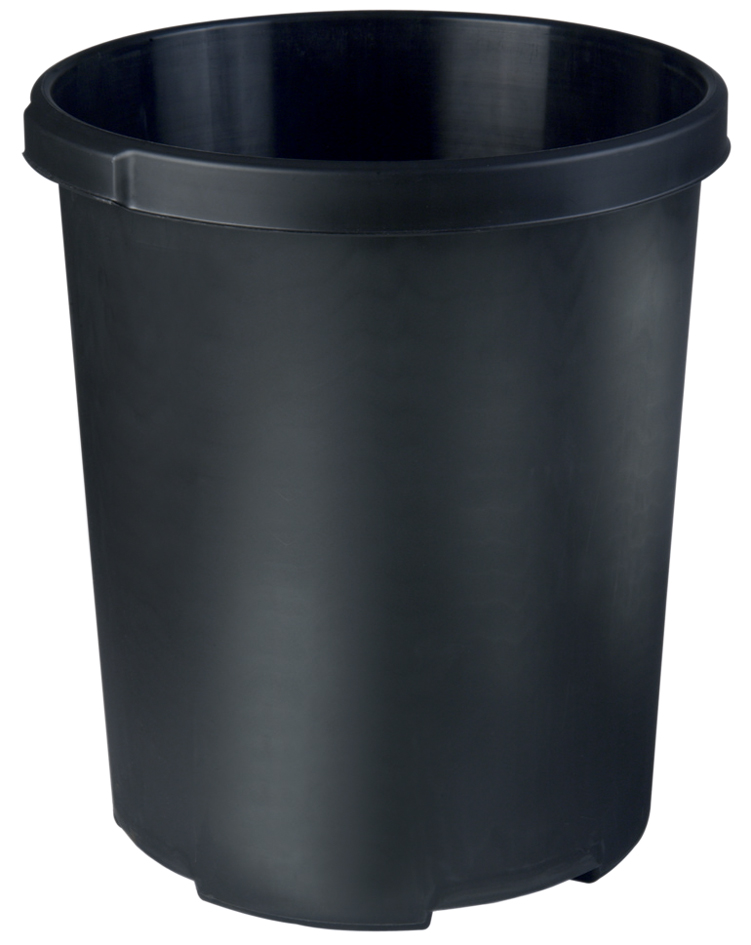 HAN Insert corbeille à papier PP, 1 L, sans couvercle, noir