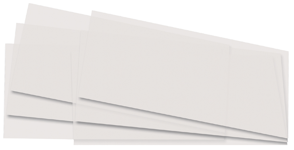 folia Découpes de papier transparent , 220 x 510 mm, blanc