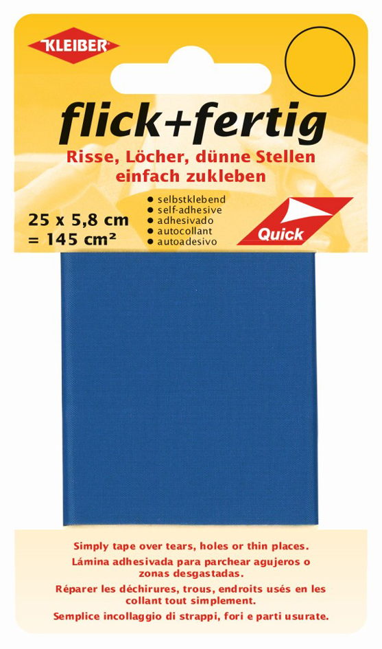 KLEIBER Set de réparation Flick + Fertig, bleu roi