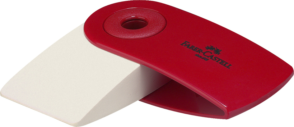 Gomme en plastique SLEEVE MINI, rouge