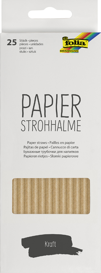 folia Paille en papier 'KRAFT', longueur : 200 mm