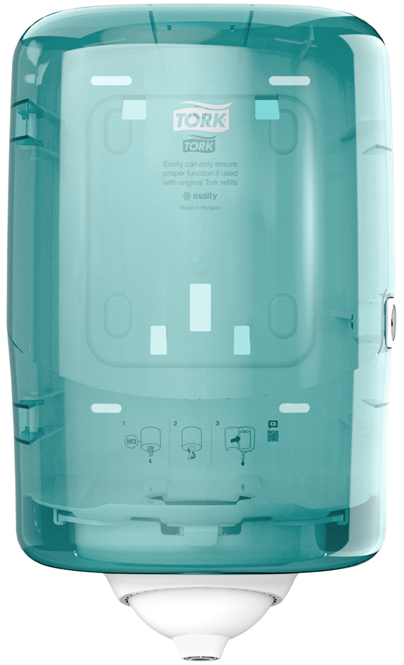 Reflex Distributeur de papier nettoyant à dévidage central Mini, turquoise