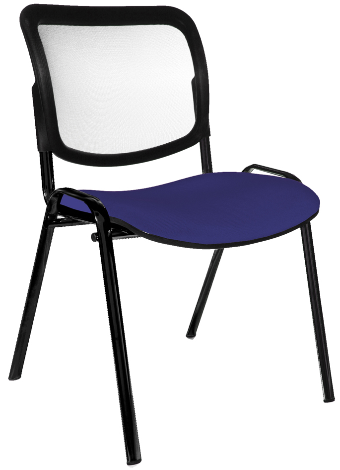 Topstar Chaise de bureau 'Net Point Visit noir', bleu royal