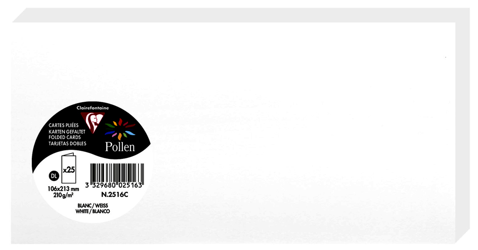 Pollen by Clairefontaine Carte double DL, blanc