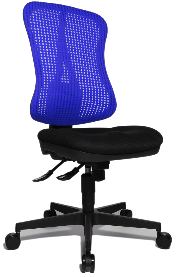 Fauteuil tournant de bureau "Head Point SY", noir / bleu