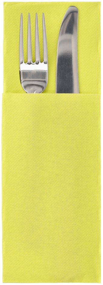 STARPAK Serviette pochette 'DAILY Collection', vert citron