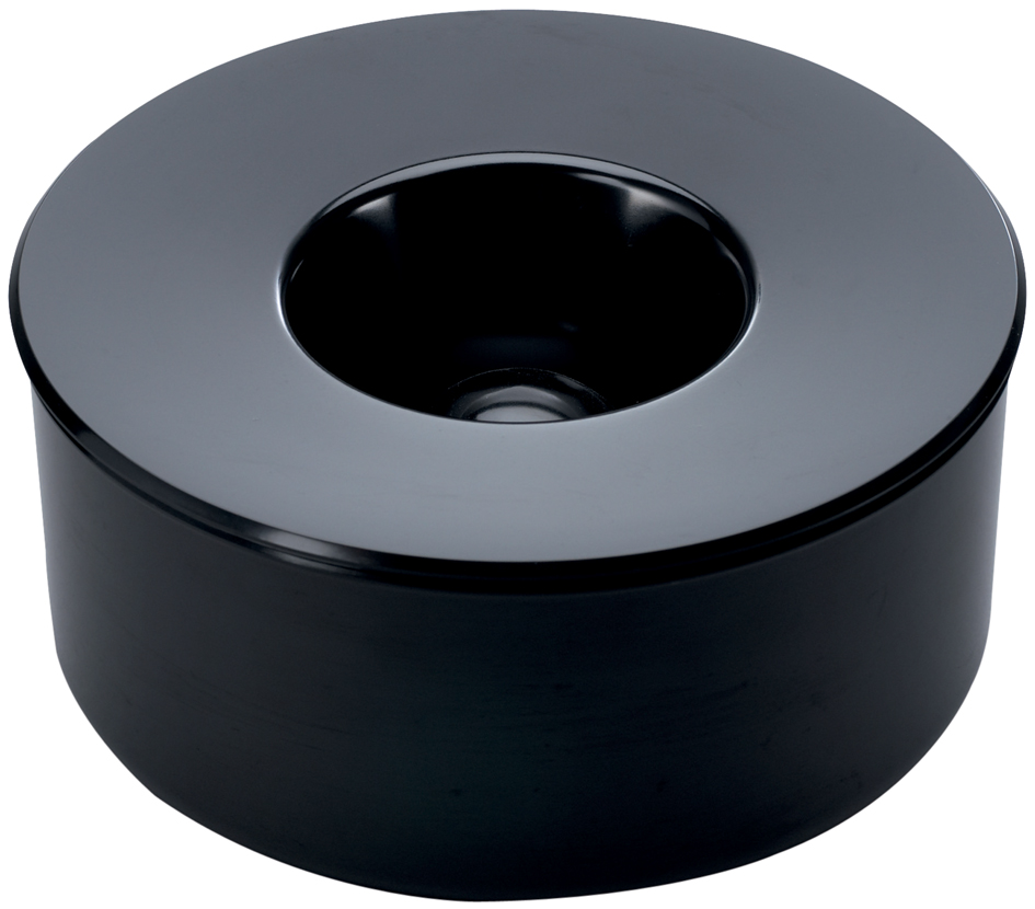 DURABLE Cendrier KULAN, rond avec couvercle, noir