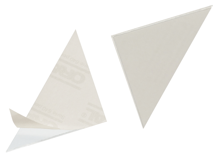 Pochettes adhésives, triangulaire
