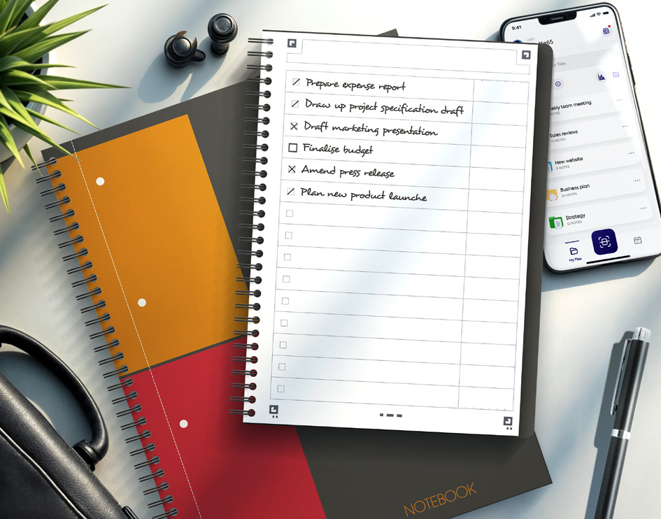 Oxford Cahier à spirale International Task Manager, B5